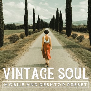 6 Vintage Soul Presets, Mobile And Desktop,  Vintage Presets, Vsco Filter, Instagram Presets, Lightroom,Mobile Presets Presets,Vsco Preset