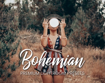 4 Bohemian Lightroom Presets Boho Presets, Instagram Filter, Vintage Preset, Moody Rich Presets for Blogger, Bohemian Presets,Rustic Presets