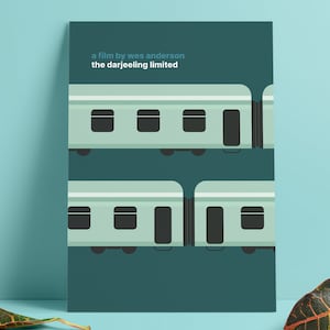 The Darjeeling Limited Wes Anderson Poster | Wes Anderson Minimal Poster Print, Wall Art, Home Decor, Movie Gifts
