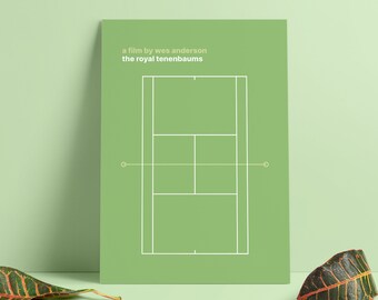 The Royal Tenenbaums Wes Anderson Poster | Wes Anderson Minimal Poster Print, Wall Art, Home Decor, Movie Gifts