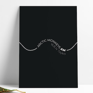 Arctic Monkeys AM Poster | Arctic Monkeys Minimal Poster Print, Wall Art, Home Decor, Music Gifts