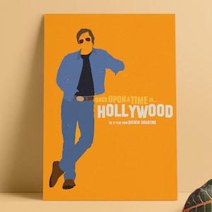 Once Upon A Time In...Hollywood Poster BRAD | Tarantino Minimal Poster Print, Wall Art, Home Decor, Movie Gifts