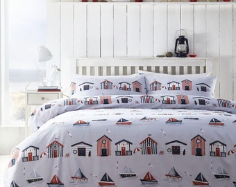 Beach Huts Duvet Set