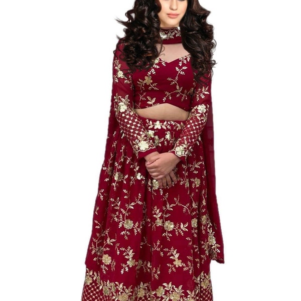 Beautiful Bollywood style fully stitched Lehengas and fully stitched blouse