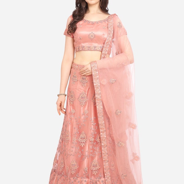 Latest Party/Wedding wear  Lehenga with Stiched Blouse