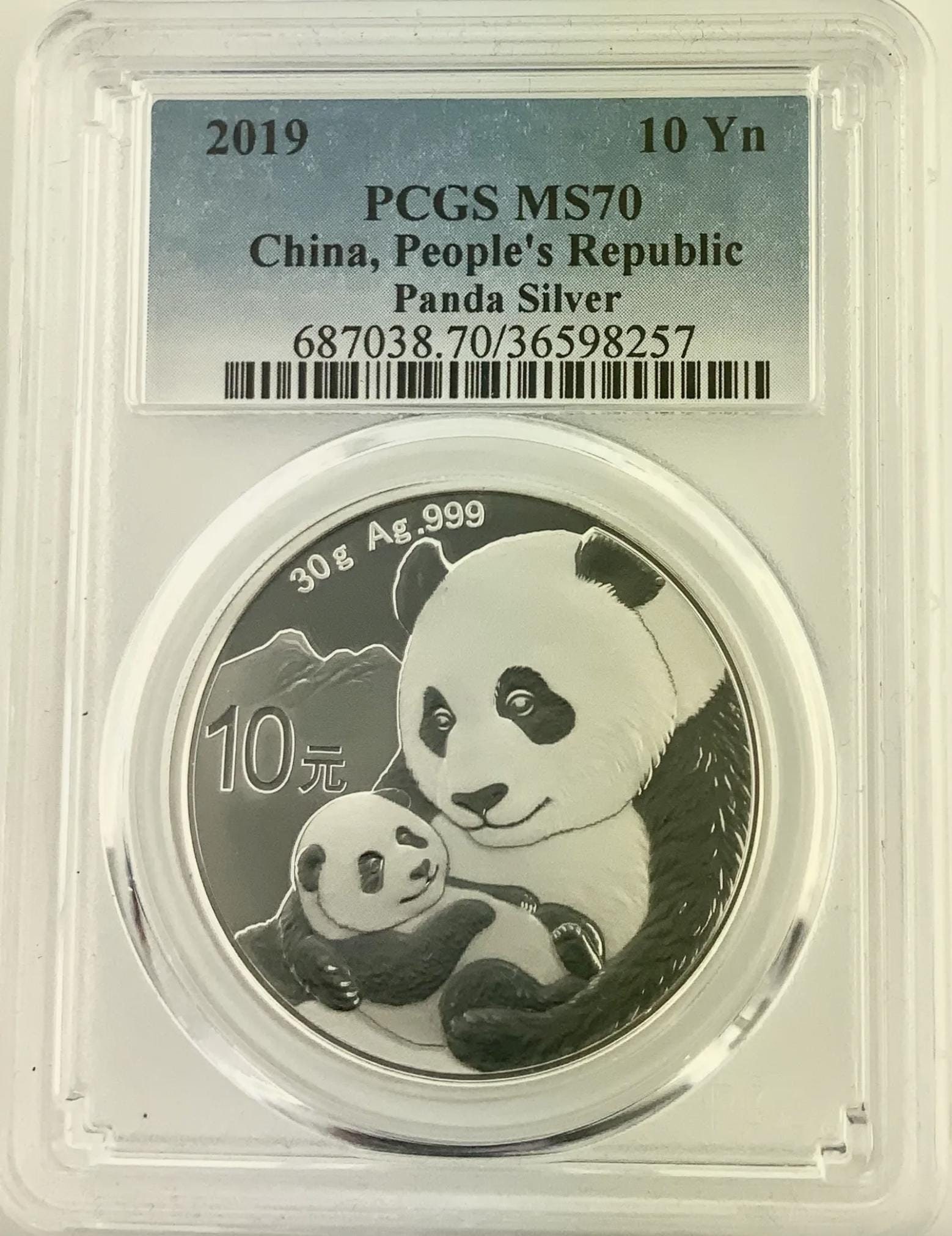 2019 China 30 Gram Silver Panda PCGS MS70 - Etsy