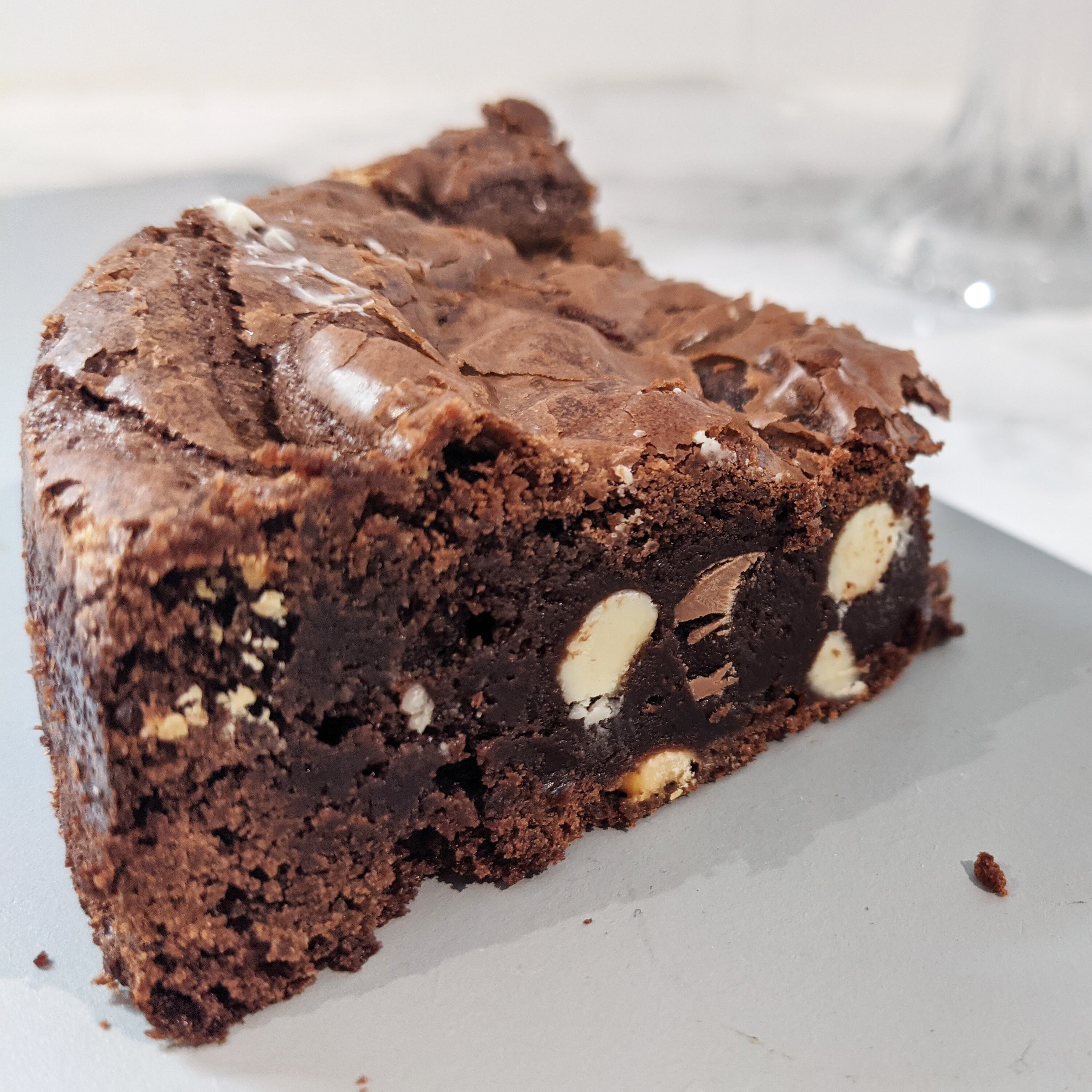 Postal Brownie By Post Personalised Message Triple Chocolate Etsy