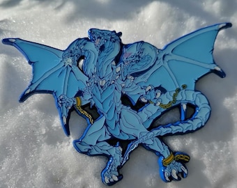 Blue Eyes White Dragon Anime YGO Pin