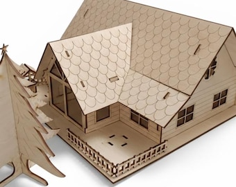 Gran cabaña forestal