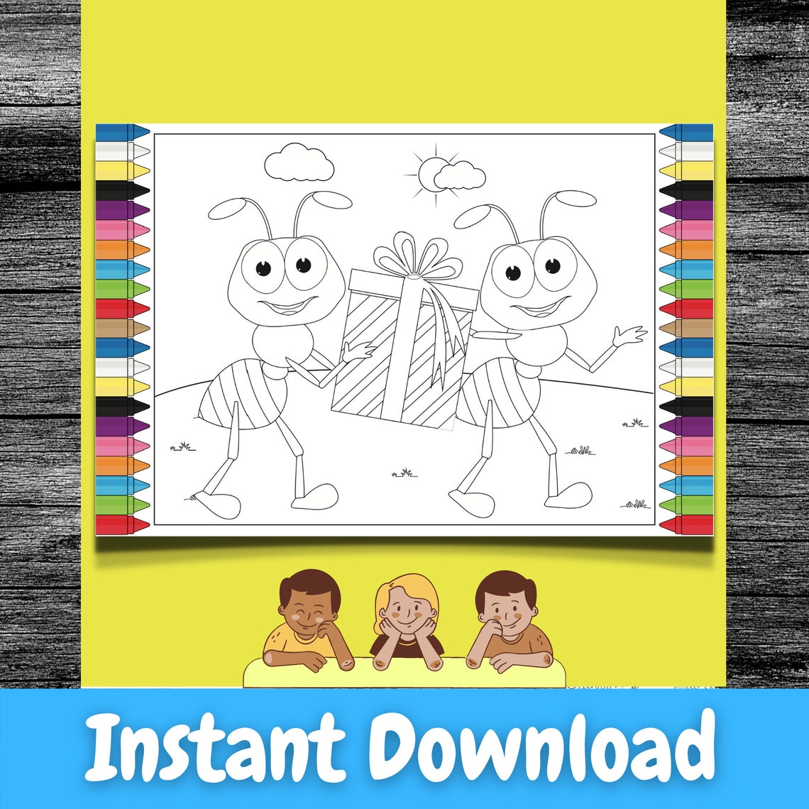 Animals Colouring Worksheets 32 Colouring Preschool - Etsy