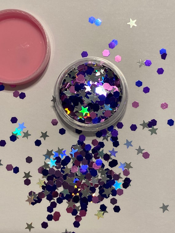 5 grams of multishape chunky glitter Night Sky Etsy