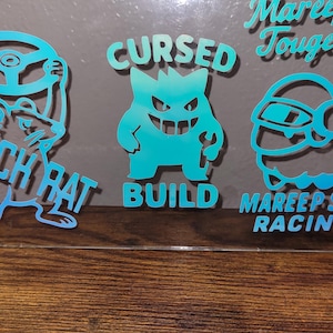 Cursed build Gengar Die-cut Sticker