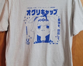 Oguri Cap Screen Printed Shirt  Uma Musume Anime Handmade Graphic Tee