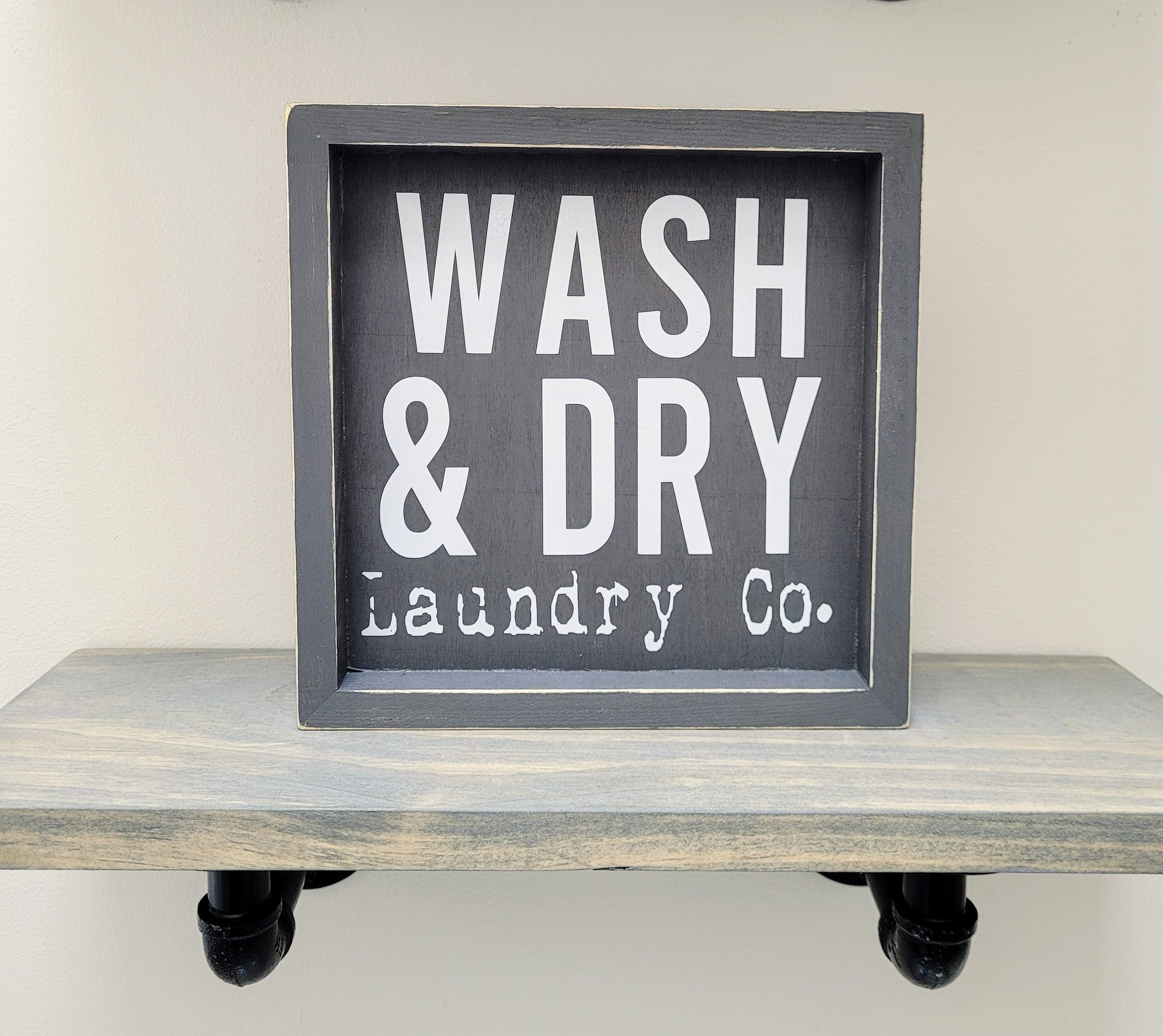Cartel de la sala de lavandería lavandería de la granja | Etsy