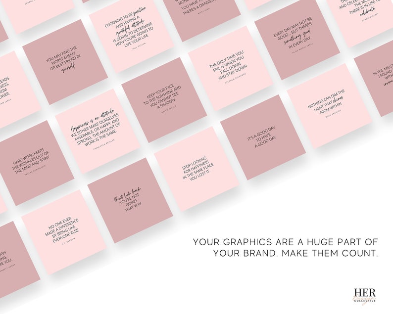 103 Pink Instagram Quotes Premade Ready to Post Positive Etsy