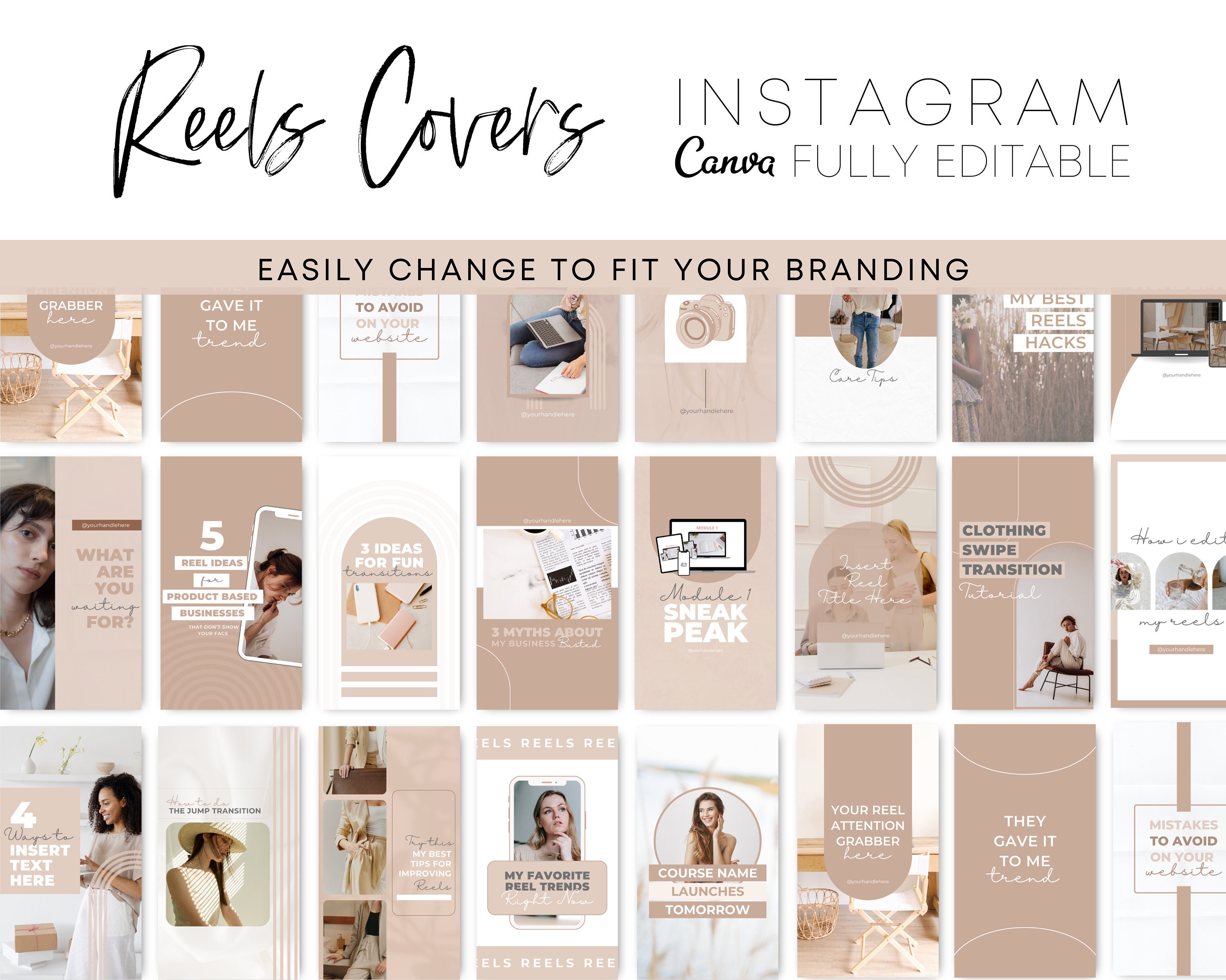 Instagram Reel Templates Canva Etsy