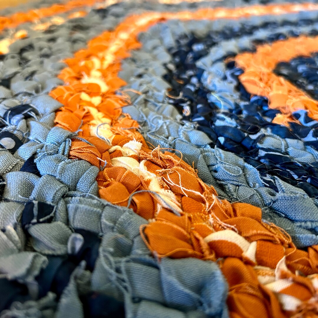 Heritage Rag Rug upcycled Salvaged Fabrics - Etsy