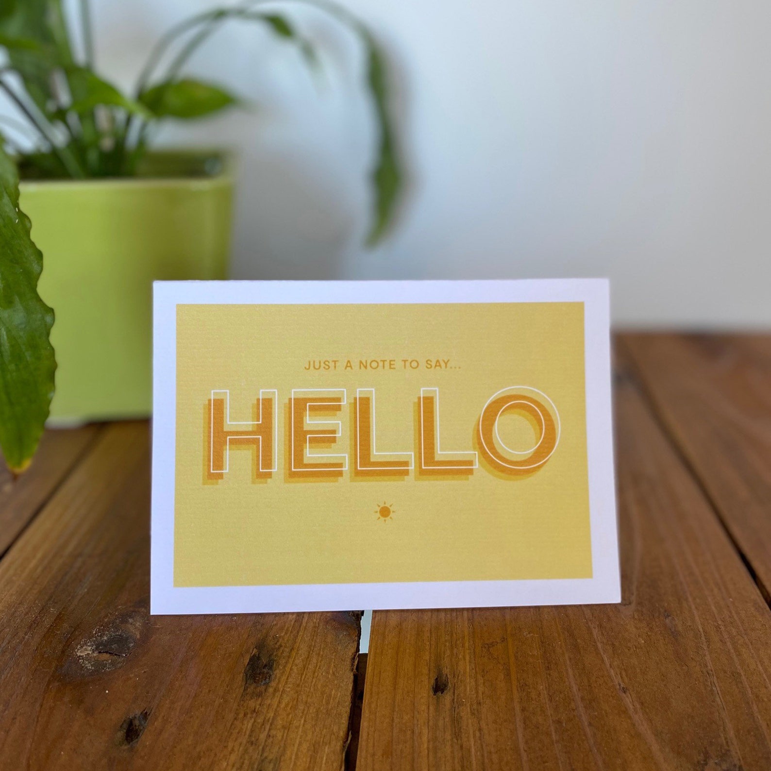 Just a note to say Hello Card Note card Blank Greetings | Etsy