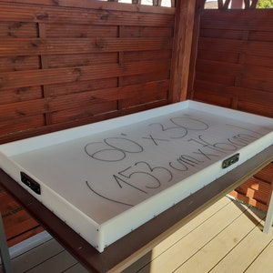 Epoxy Dininig Table Mold 60” x 30” - 153 cm x 76,5cm HDPE Resin Casting Junior reusable mould woodworker gift father day bild 2