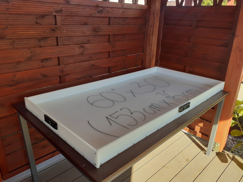 Epoxy Dininig Table Mold 60” x 30” - 153 cm x 76,5cm HDPE Resin Casting Junior reusable mould woodworker gift father day bild 2