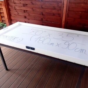 Epoxy Dininig Table Mold 70” x 35” - 180 cm x 90 cm HDPE Resin Casting Monster river reusable mould woodworker gift bild 2