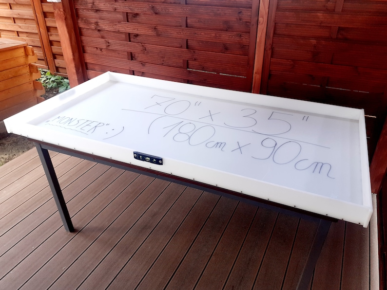 Epoxy Dininig Table Mold 70” x 35” - 180 cm x 90 cm HDPE Resin Casting Monster river reusable mould woodworker gift bild 2