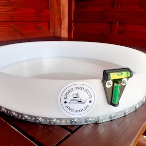Reusable HDPE Epoxy Resin Mold: 15.75&quot; Round Clock Casting