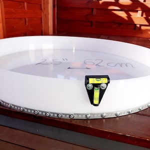 Epoxy Round Table Mold 24” - diameter 62 cm HDPE reusable casting woodworker gift