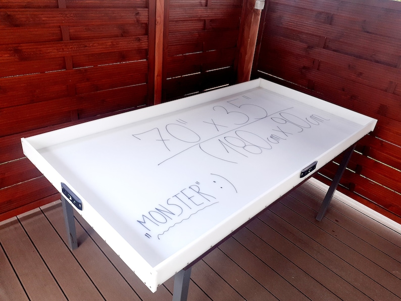 Epoxy Dininig Table Mold 70” x 35” - 180 cm x 90 cm HDPE Resin Casting Monster river reusable mould woodworker gift bild 1