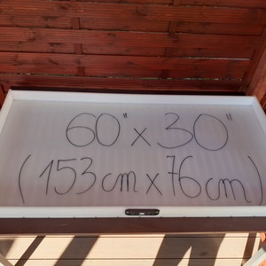 Epoxy Dininig Table Mold 60” x 30” - 153 cm x 76,5cm HDPE Resin Casting Junior reusable mould woodworker gift father day bild 5