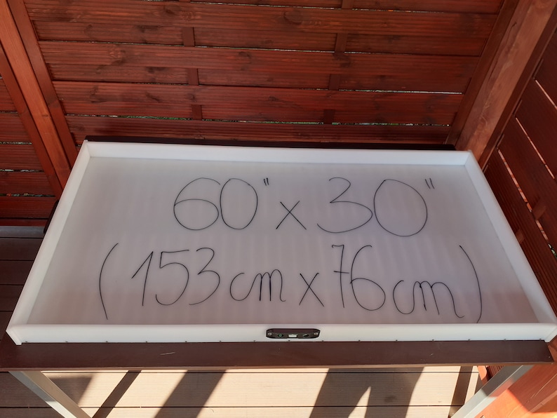 Epoxy Dininig Table Mold 60” x 30” - 153 cm x 76,5cm HDPE Resin Casting Junior reusable mould woodworker gift father day bild 5