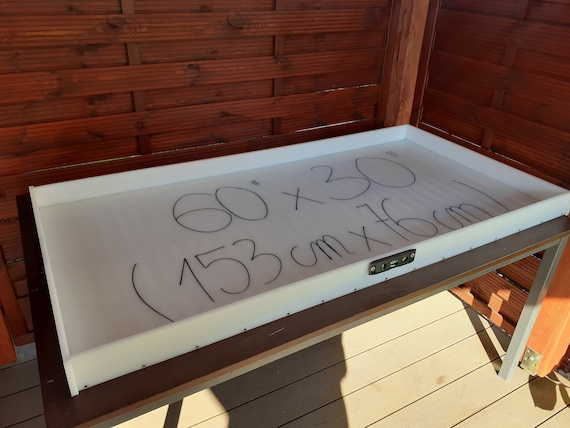 Epoxy Dininig Table Mold 60” x 30” - 153 cm x 76,5cm HDPE Resin Casting Junior reusable mould woodworker gift father day
