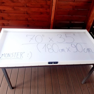 Epoxy Dininig Table Mold 70” x 35” - 180 cm x 90 cm HDPE Resin Casting Monster river reusable mould woodworker gift bild 3