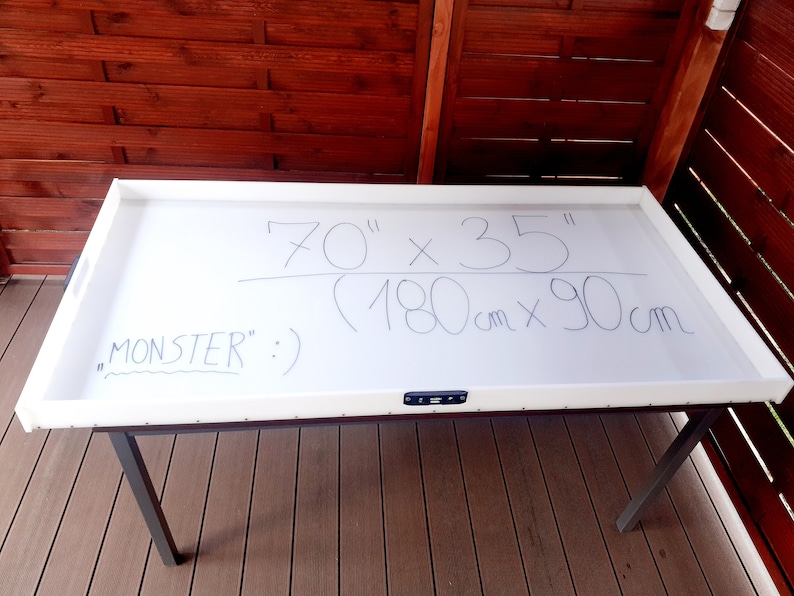 Epoxy Dininig Table Mold 70” x 35” - 180 cm x 90 cm HDPE Resin Casting Monster river reusable mould woodworker gift bild 3