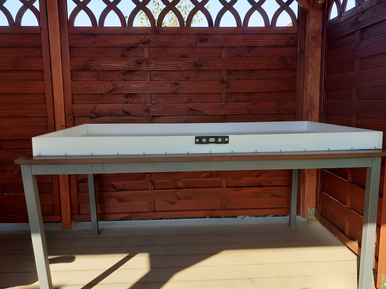 Epoxy Dininig Table Mold 60” x 30” - 153 cm x 76,5cm HDPE Resin Casting Junior reusable mould woodworker gift father day bild 8