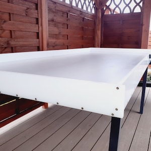 HDPE Epoxy Resin Mold: Large River Table Casting, 84&quot; x 39&quot;