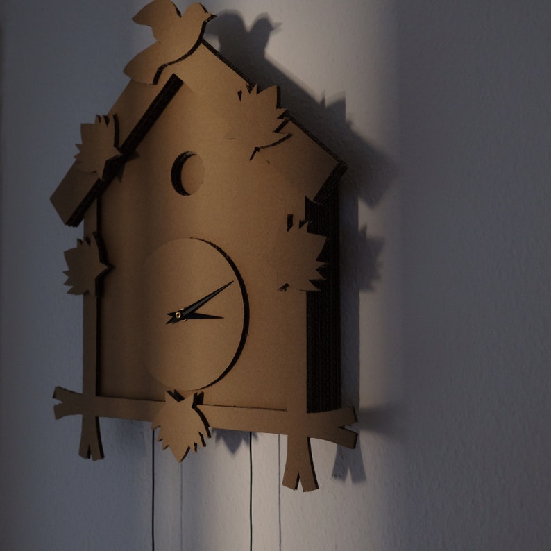 Modern & Sustainable Cardboard Cuckoo Clock Etsy