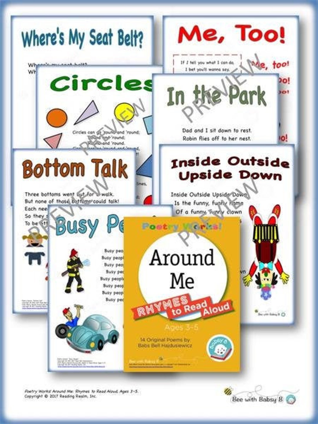 RHYMES (14) AROUND ME Poetry Digital Read Aloud, Poems Ages 3–5+ Pres ...