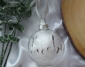 GLASS CHRISTMAS Personalised Baubles | Christmas Baubles | Personalised Bauble | Christmas Decorations | Personalised Christmas Decor