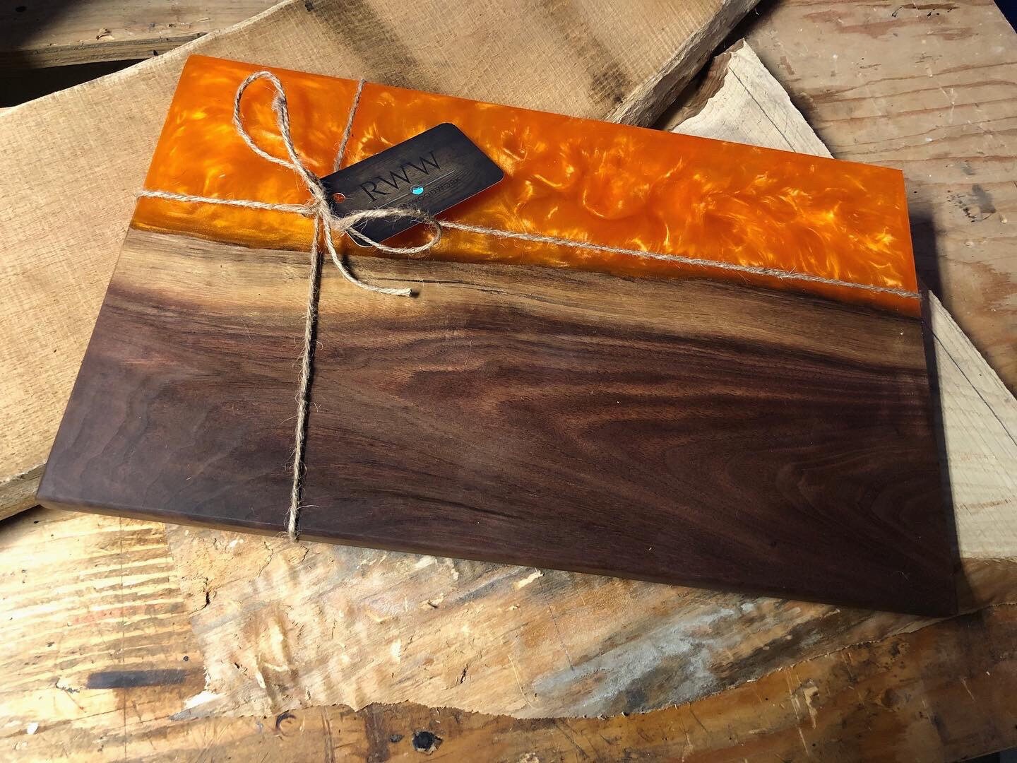 Custom epoxy cutting / serving board Etsy