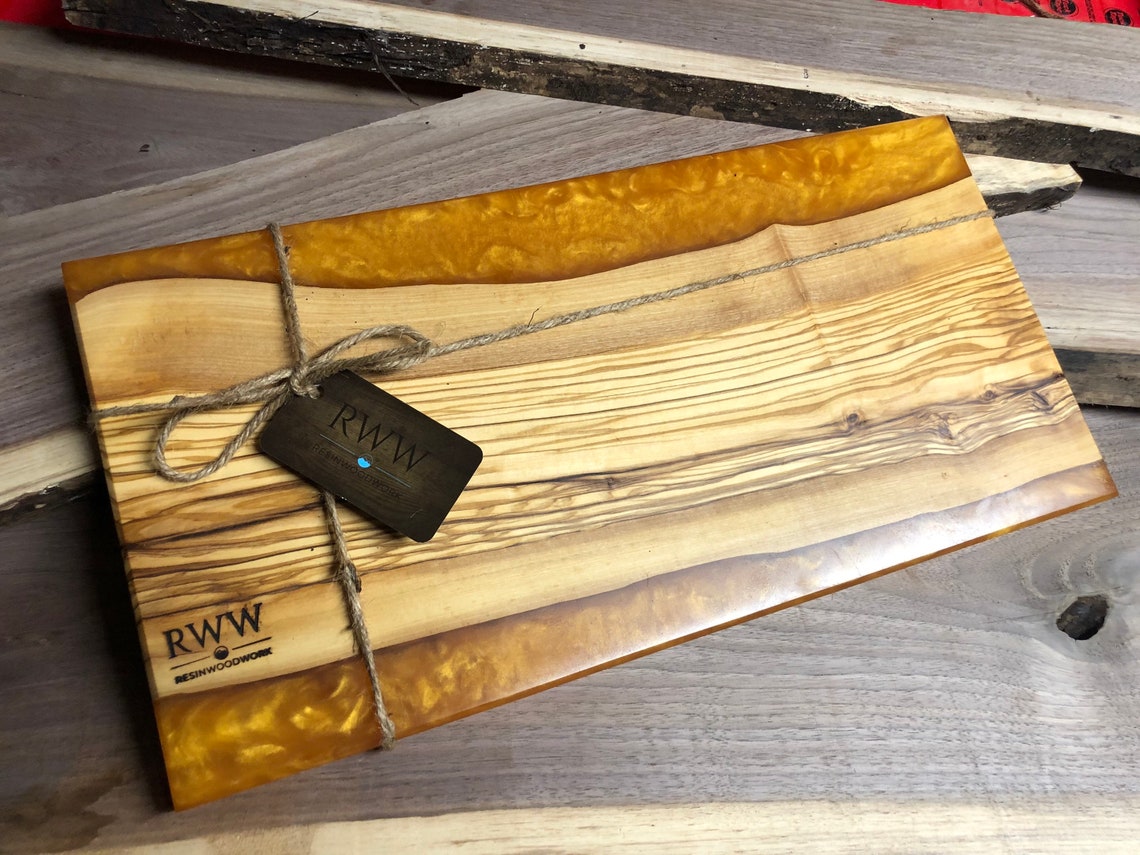 Custom epoxy cutting / serving board Etsy