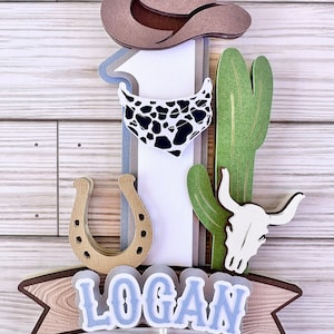 My first rodeo cake topper/cowboy cake topper/cowgirl cake topper/rodeo birthday