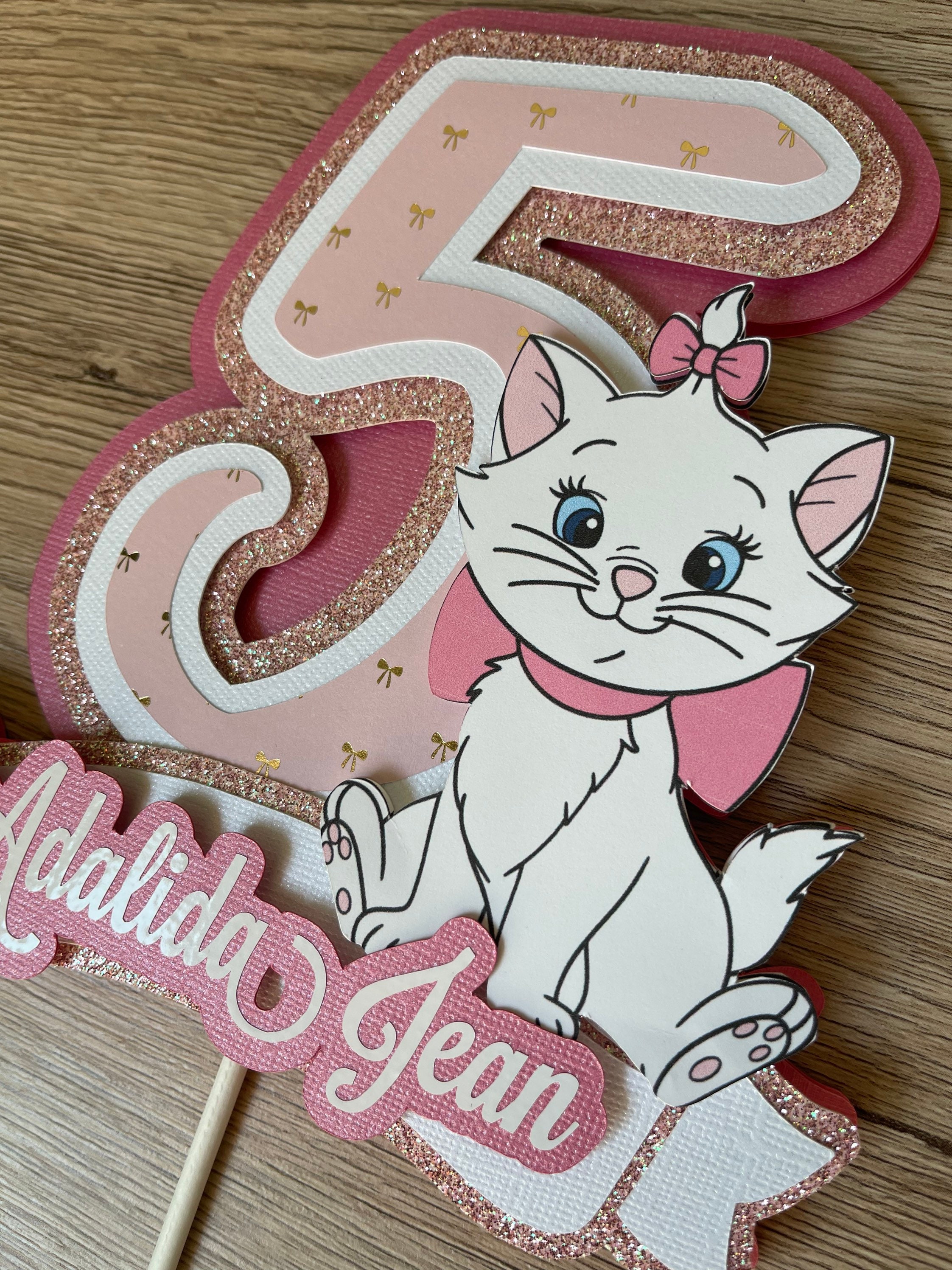 Aristocats Marie Cat Party Cake Topper 1pc Happy Birthday | eBay