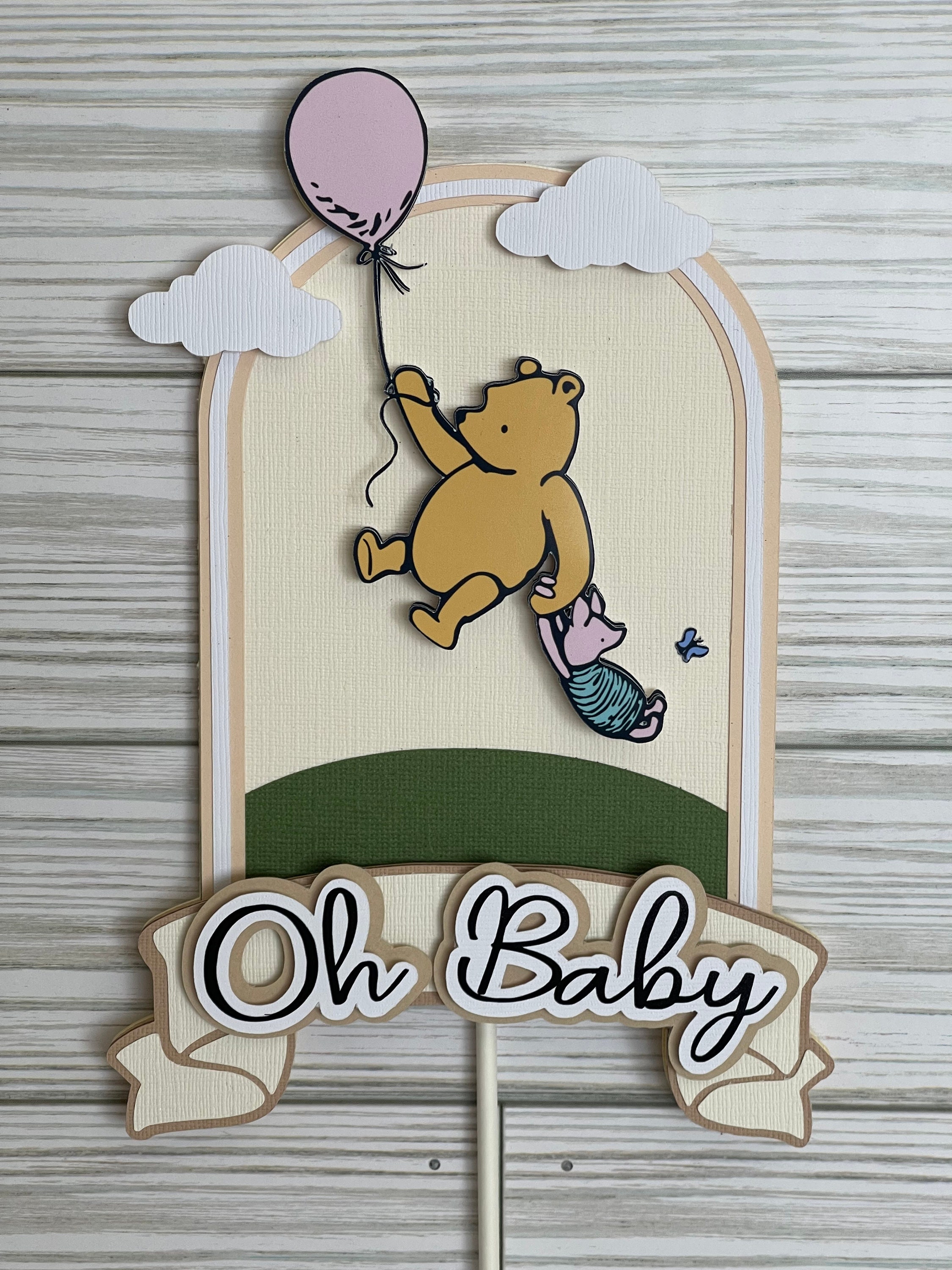 Winnie the Pooh/classic Winnie the Pooh Baby Shower Cake Etsy