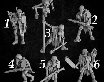 Dead zone infantry by Onmioji Miniatures - Grimdark Proxies.