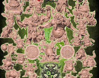 High Elf Fantasy Football Team by UGNI | UNPAINTED Miniature in Resin