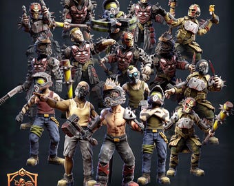 World In Ruins: Post-Apocalyptic Zombies - Survivor Miniatures - Child Survivor - 28mm 32mm - Zombicide - Safehold