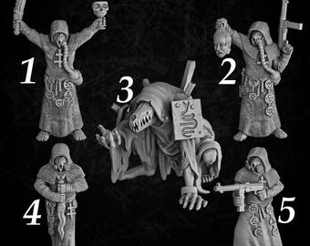 Apocalyptic сultists by Onmioji Miniatures - Grimdark Proxies.