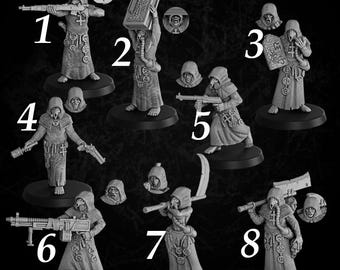 Apocalyptic сultists 2 by Onmioji Miniatures - Grimdark Proxies.