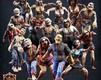 World In Ruins: Post-Apocalyptic Zombies - Survivor Miniatures - Child Survivor - 28mm 32mm - Zombicide - Safehold